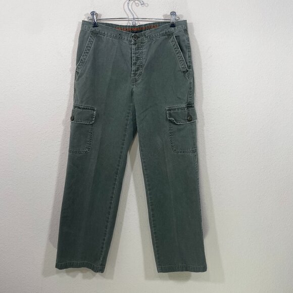 Vintage Y2K Abercrombie & Fitch Women's XS Military‎ Green Cargo Utility Pants - Picture 1 of 9